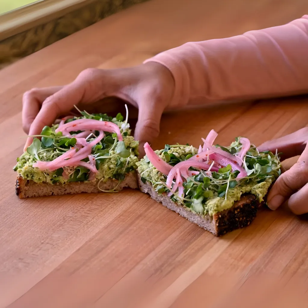 Smashed Edamame Toast