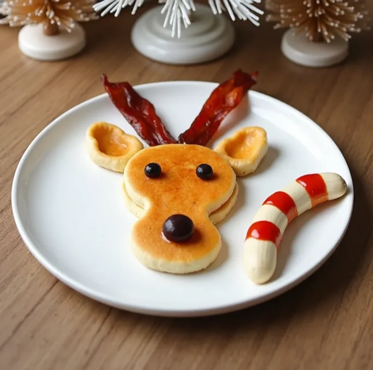 vegan reindeer pancakes