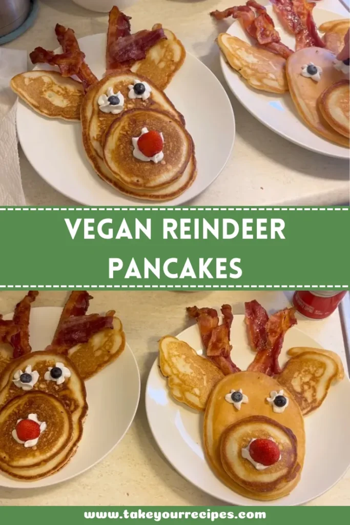 vegan reindeer pancakes