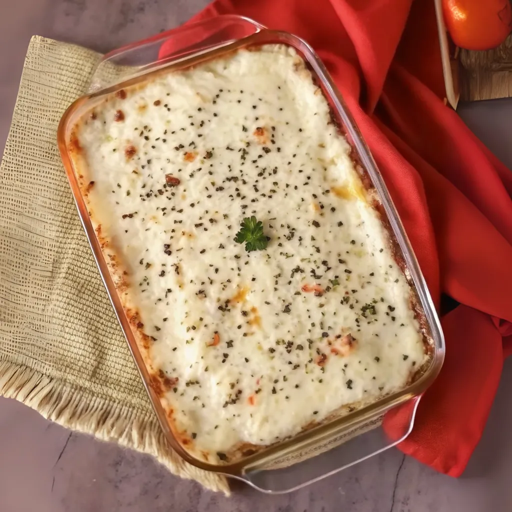 Chicken Lasagna with White Sauce