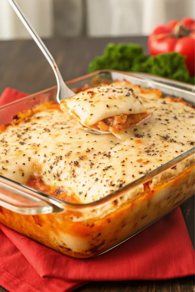 Chicken Lasagna with White Sauce
