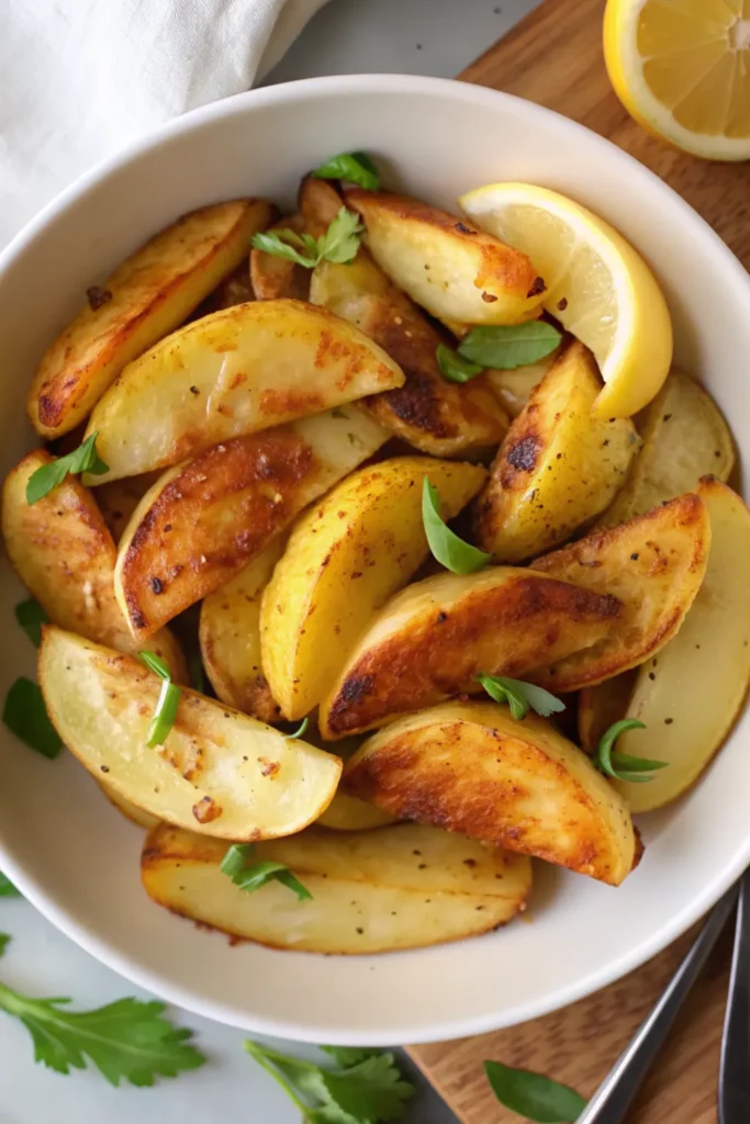 Authentic Greek Lemon Potatoes