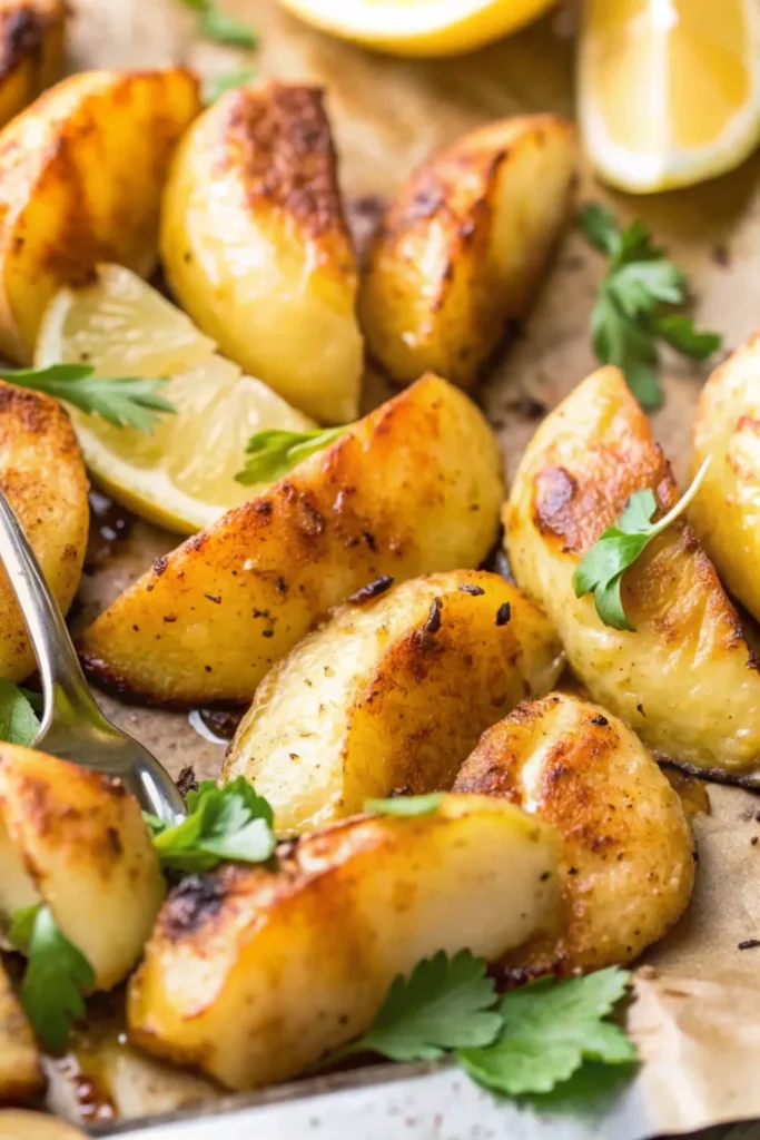 Authentic Greek Lemon Potatoes