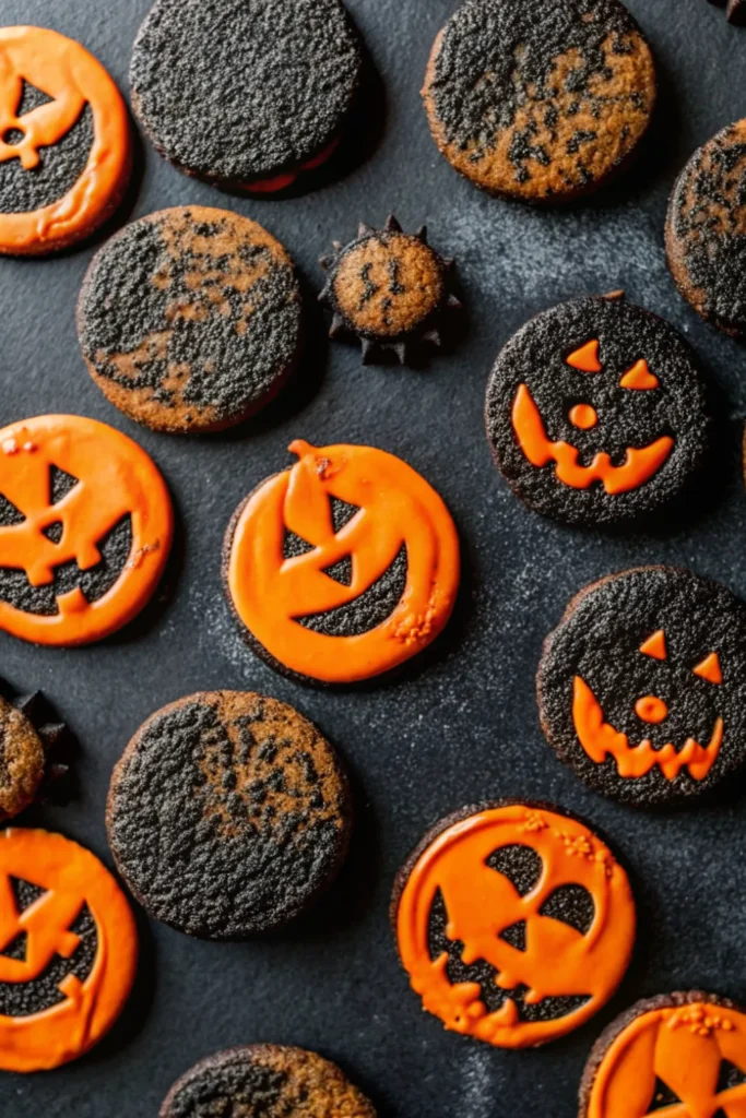 Black Cocoa Halloween Cookies