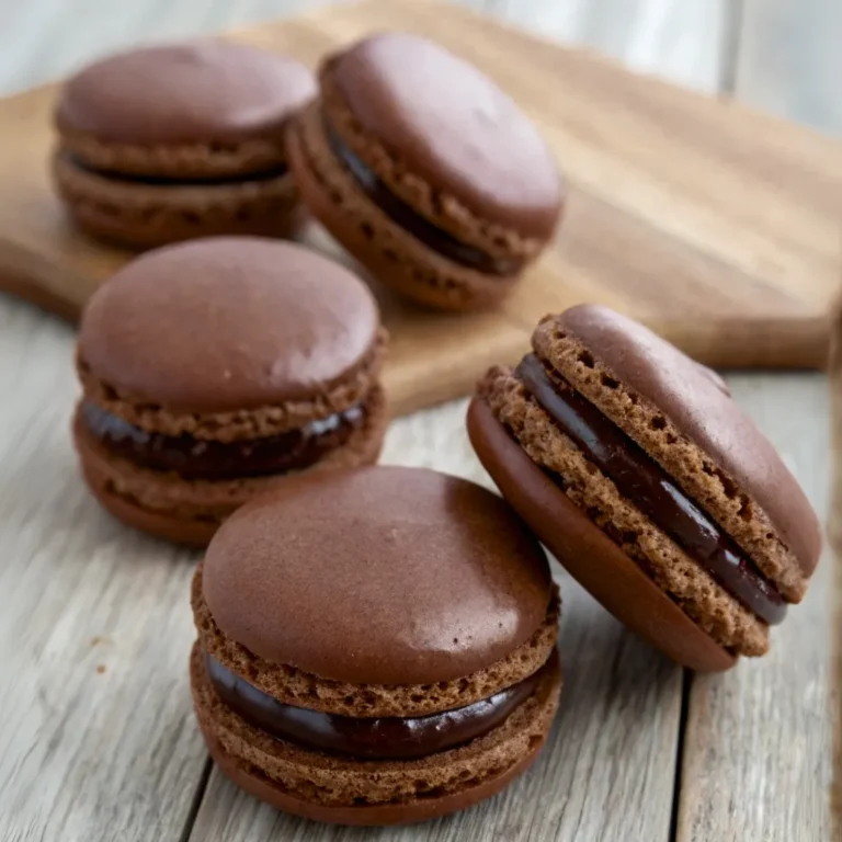 Chocolate Macarons