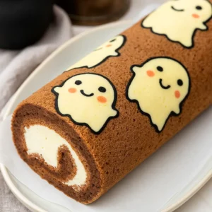 Halloween Swiss Roll Cake