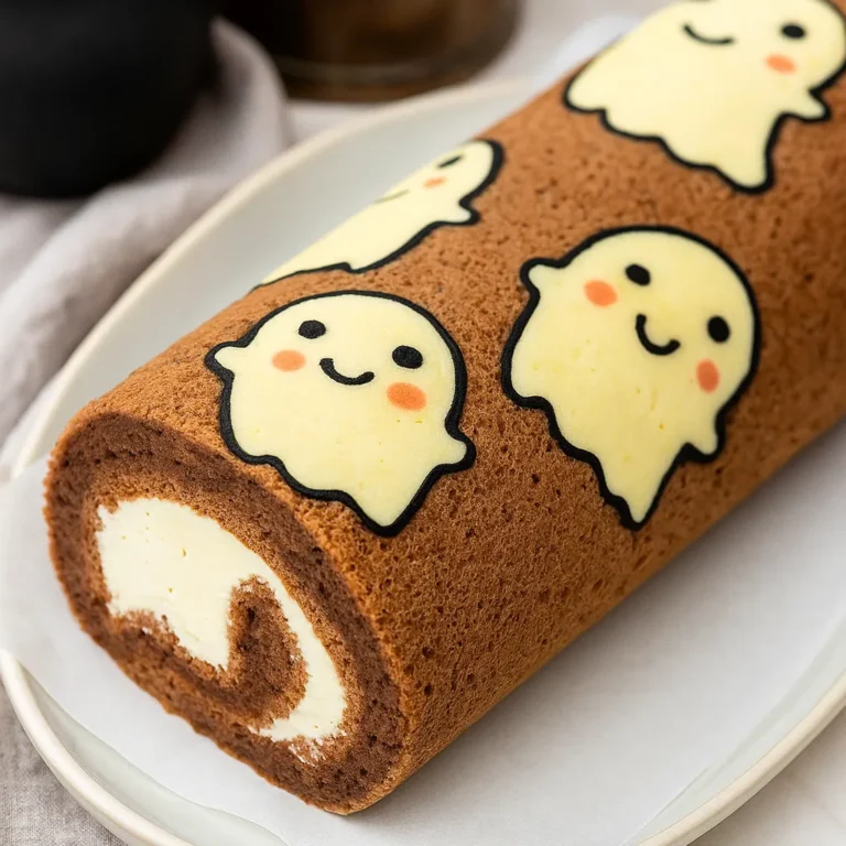 Halloween Swiss Roll Cake
