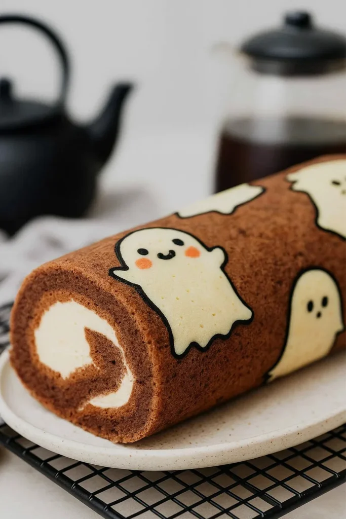 Halloween Swiss Roll Cake