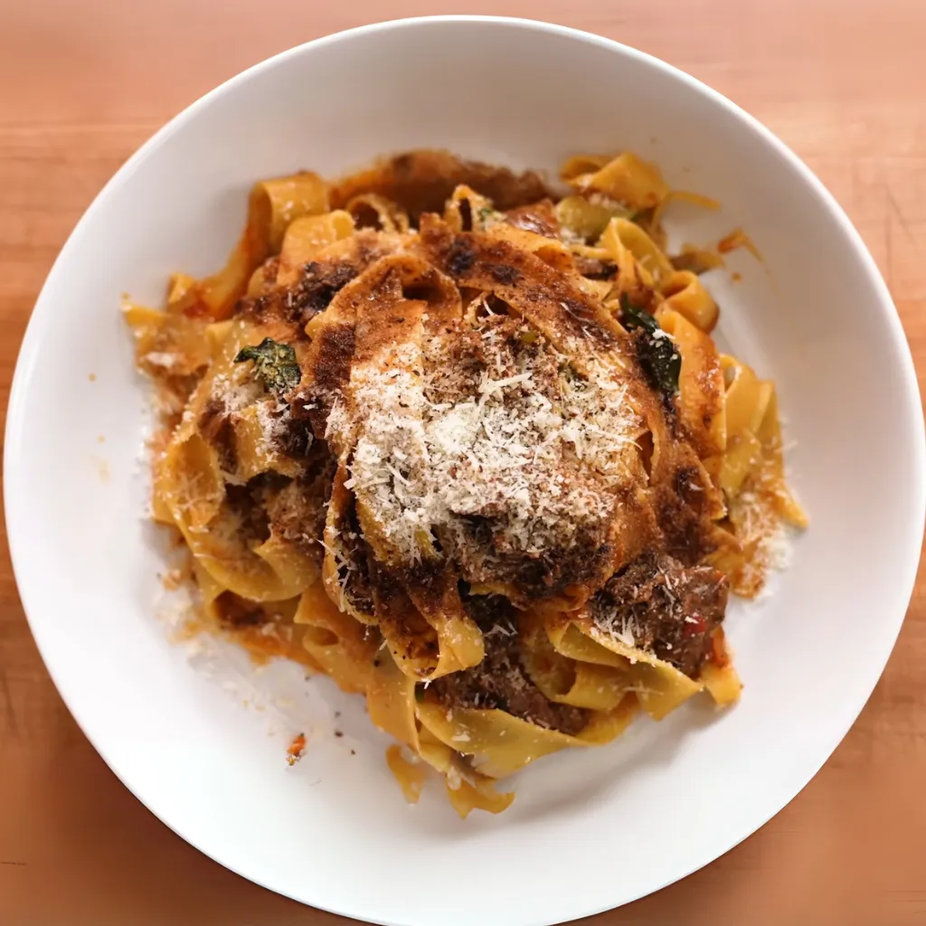 Short Rib Ragu Over Pappardelle