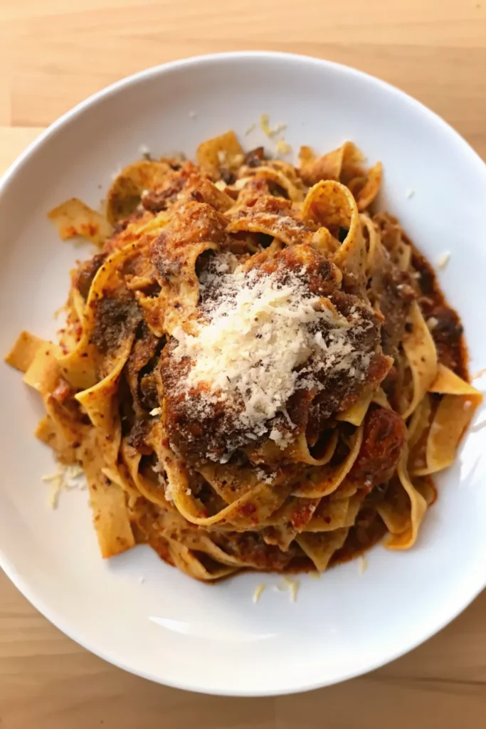 Short Rib Ragu Over Pappardelle