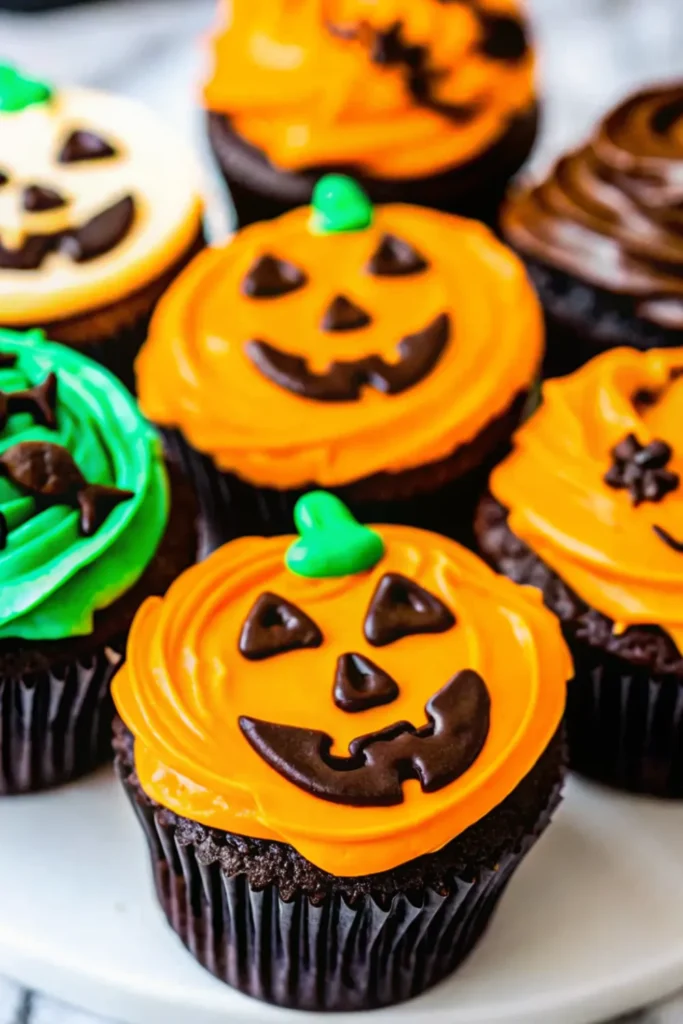 Simple Halloween Cupcakes