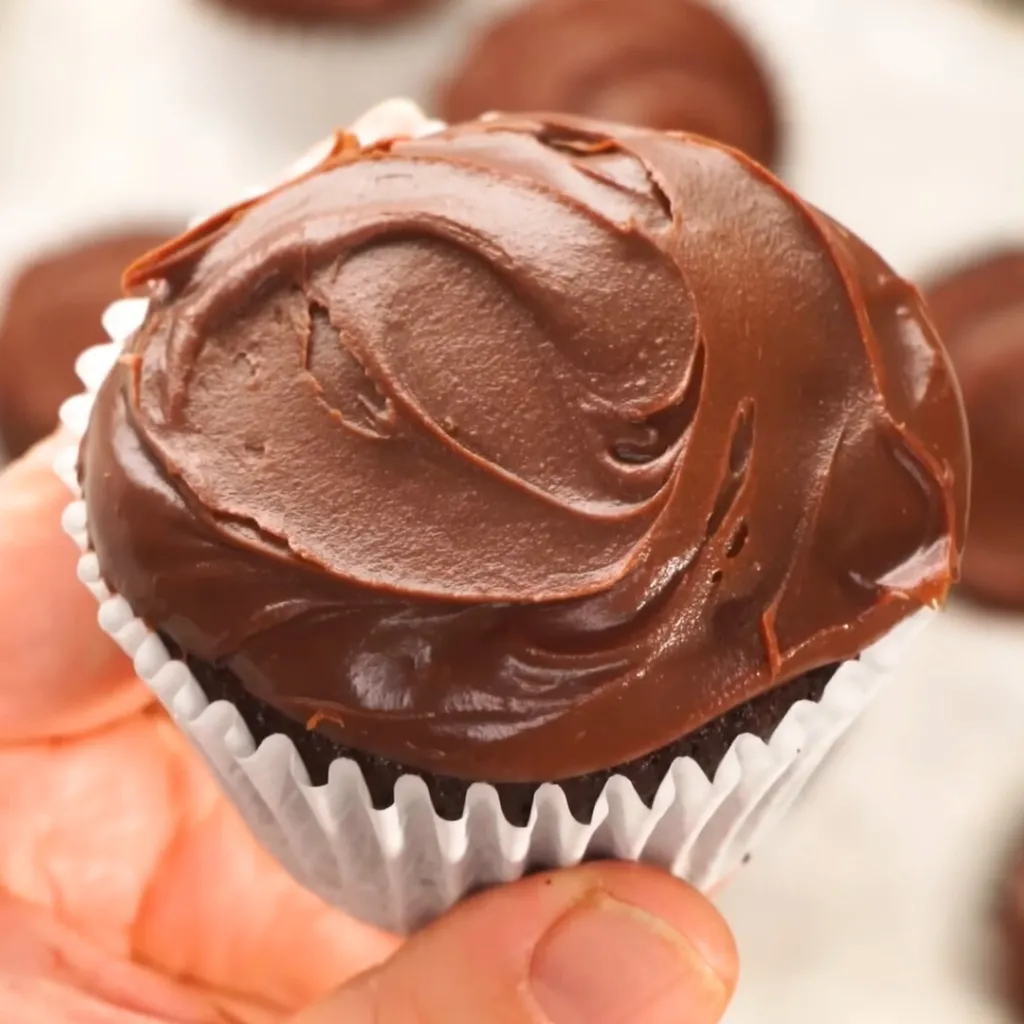 Chocolate Cream Cheese Cupcakes with Rich Ganache Frosting